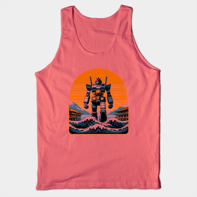 Soundwave in Japan: Giant Robot Japanese Tee Tank Top by Klimek Prints